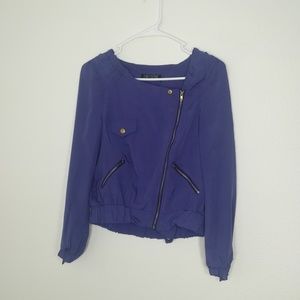 Love Culture Purple Moto Style Jacket